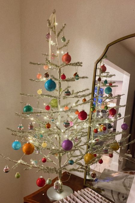 Love my colorful little tinsel tree! 

#LTKSeasonal #LTKGiftGuide #LTKHoliday