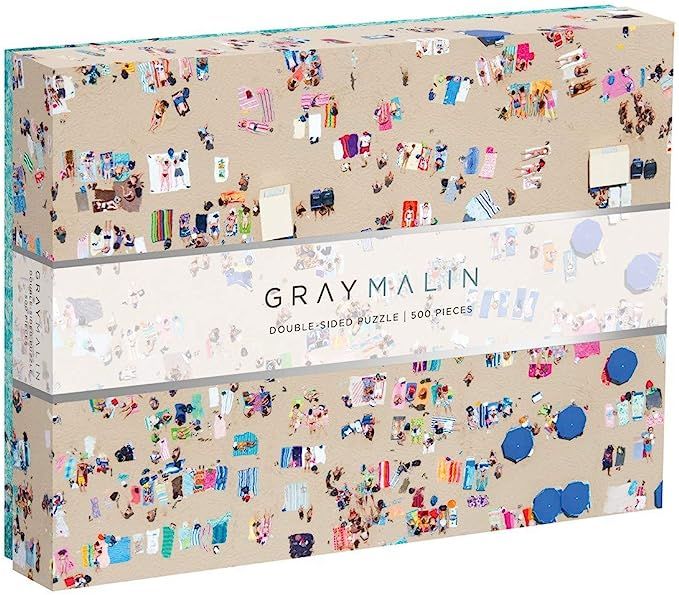 Galison Gray Malin 2-Sided Jigsaw Puzzle, The Beach, 500 Pieces - 24” x 18”, Double-Sided Puz... | Amazon (US)