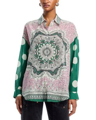 Paisley Print Button Front Shirt | Bloomingdale's (US)