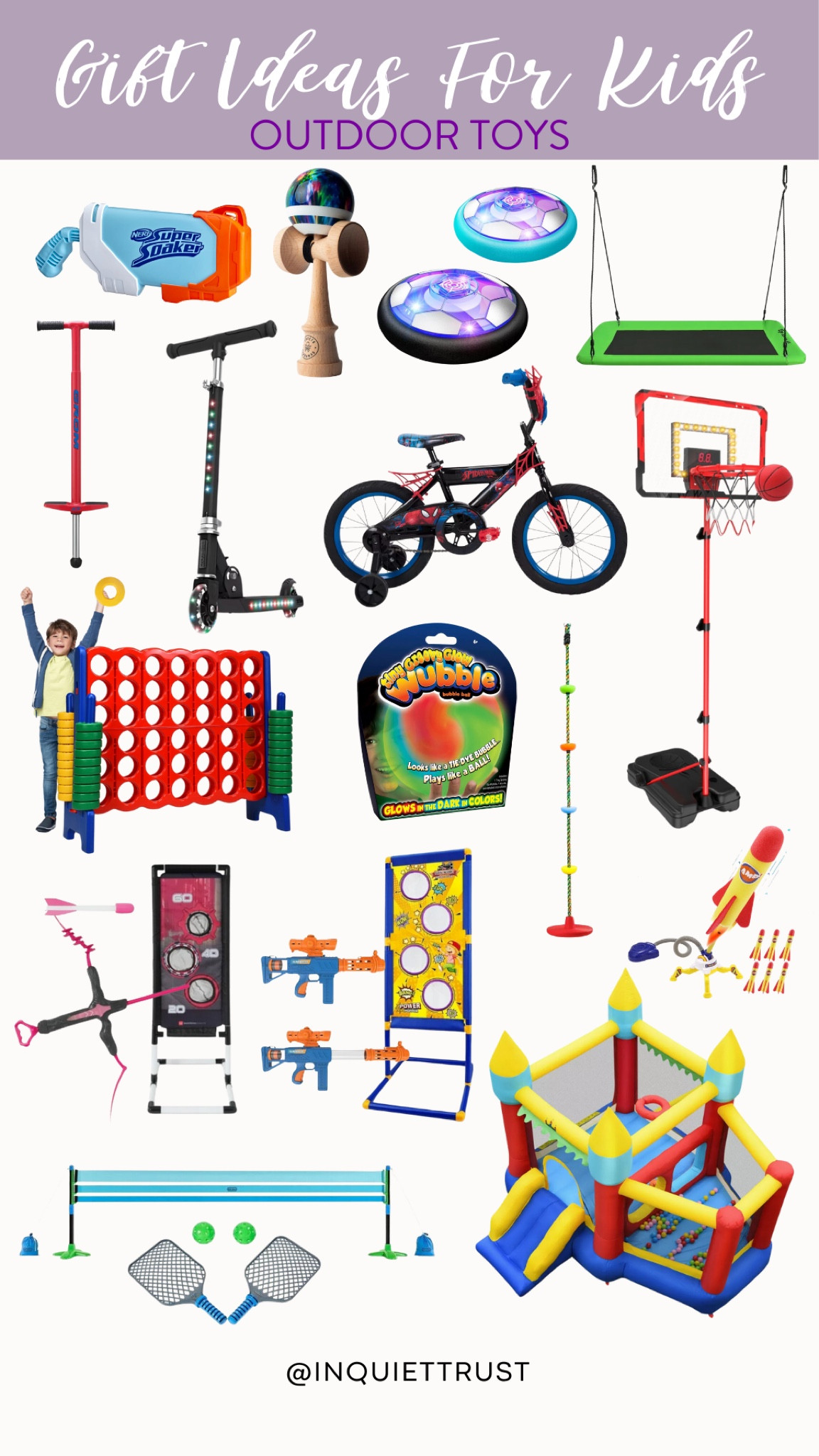 Give the gift of outdoor fun with these toys that kids will love! Perfect for active play and endless adventures to lessen screen time. 
#affordablefinds #kidsgiftidea #screenfreeactivity #familytime

#LTKHome #LTKKids #LTKGiftGuide