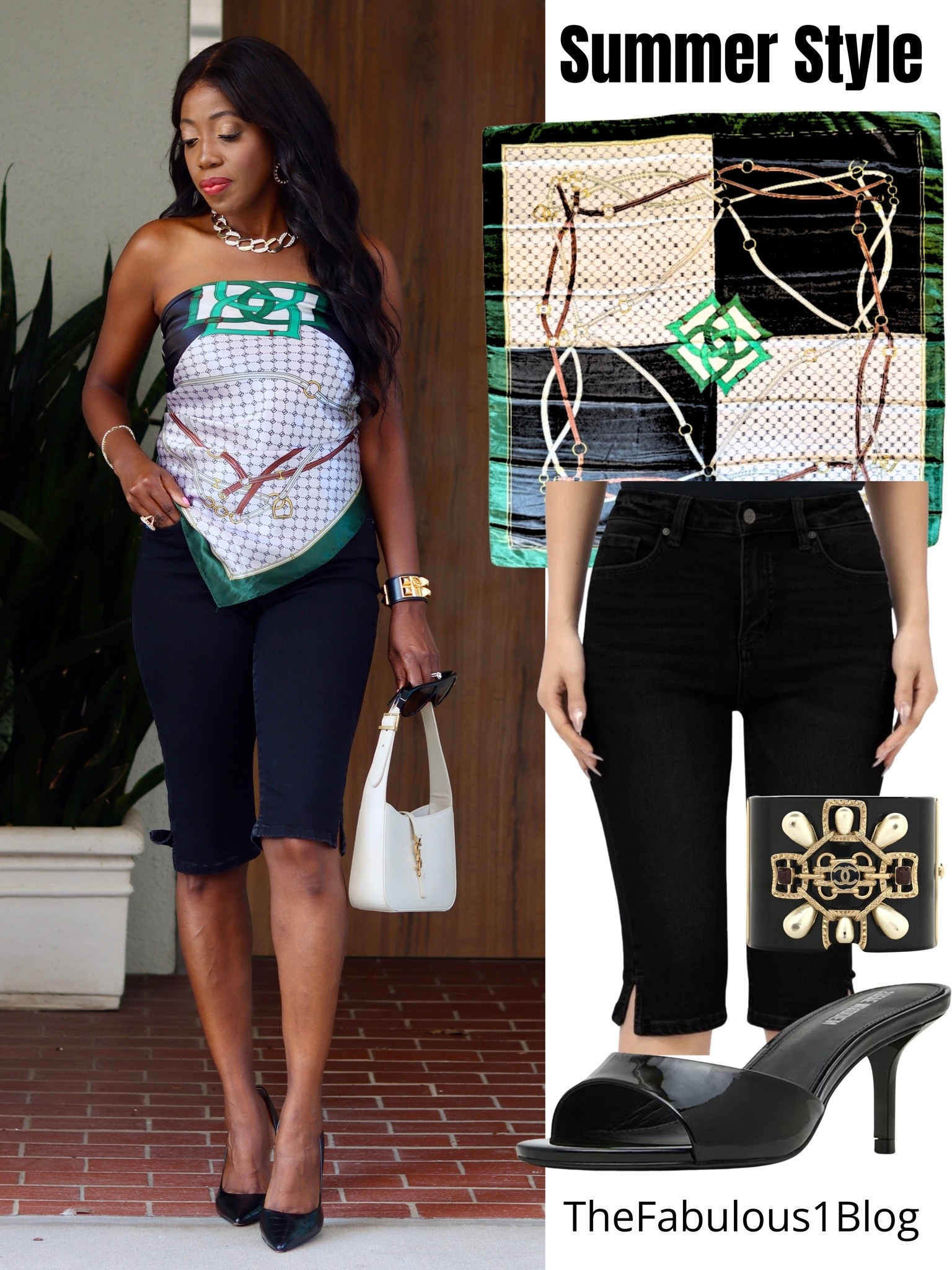 Summer Style 
My top is a scarf (measured at 36x36 inches)
Capri denim pants are tts. Wearing a 26. 

Summer Sale, Summer Outfits, Capri Pants, Ootd, Date Night Outfit,

#LTKootd #LTKOver40 #LTKSaleAlert