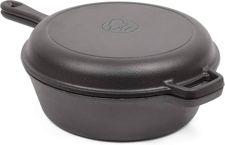 COMMERCIAL CHEF 3-Quart Dutch Oven with Skillet Lid | Amazon (US)