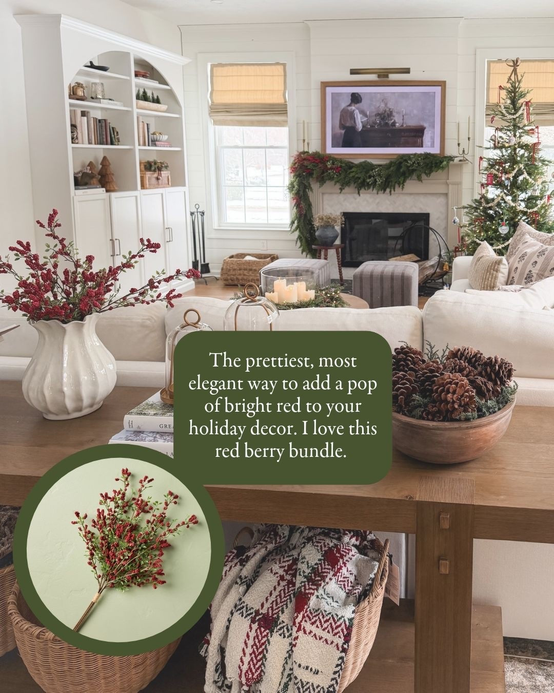 My favorite way to add a touch of red to my Christmas decor—this berry bundle!

#LTKHome #LTKSeasonal