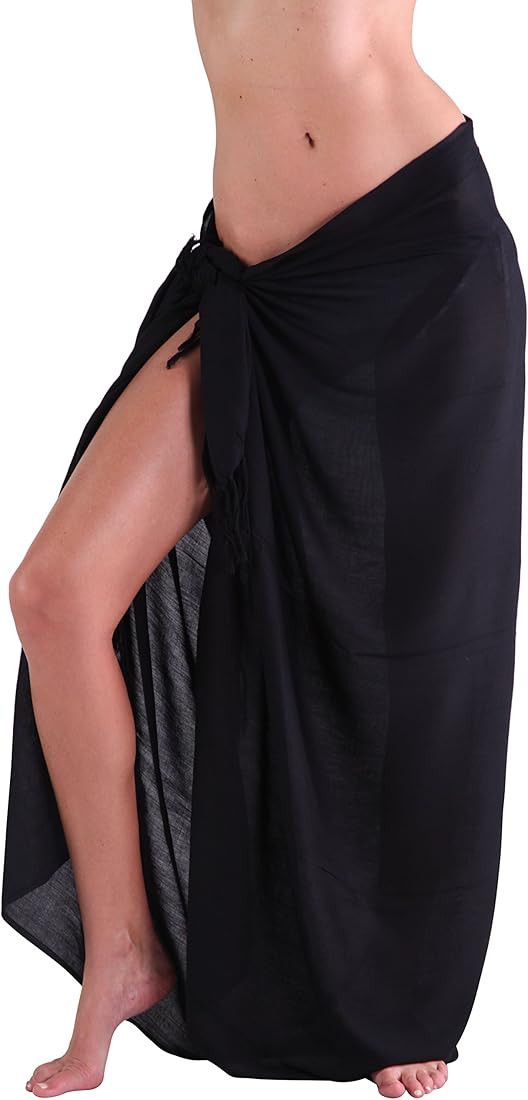 INGEAR Women's Beach Long Batik Sarong Coverups for Women, Bathing Suit Pareo with Coconut Shell,... | Amazon (US)