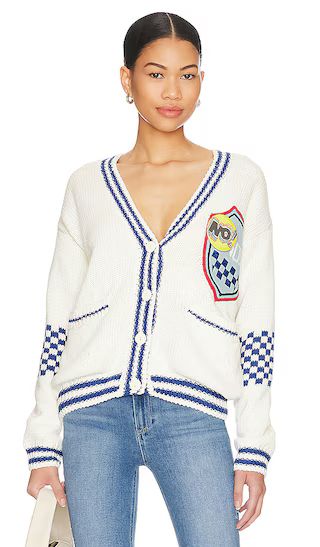 The Blue Breast Pocket Cardigan in White | Revolve Clothing (Global)