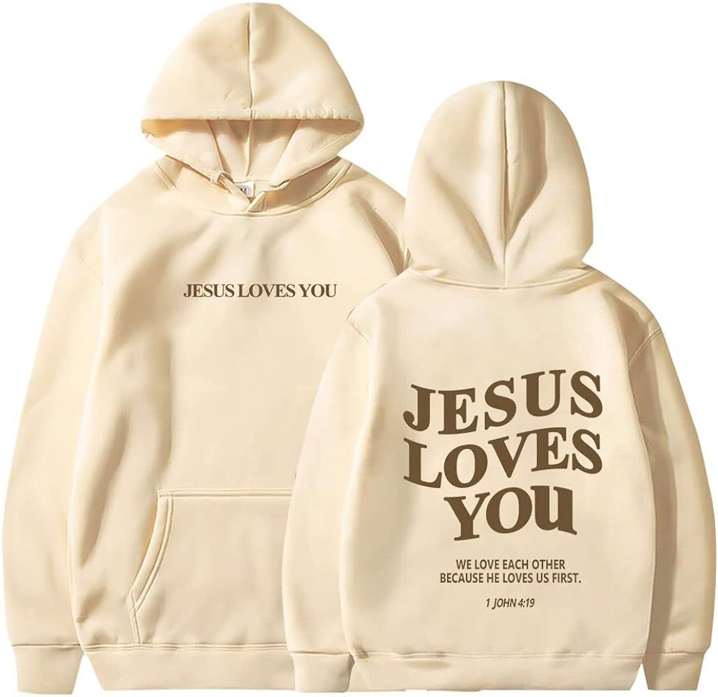 DIOMMELL JESUS IS KING Hoodie Christian Faith Sweatshirts Gift | Amazon (US)
