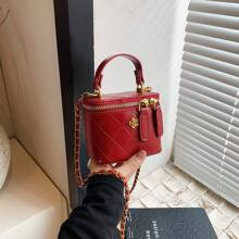 Mini Women DiamondPattern Embroidered HandbagCrossbody Chain Shoulder Bag | SHEIN