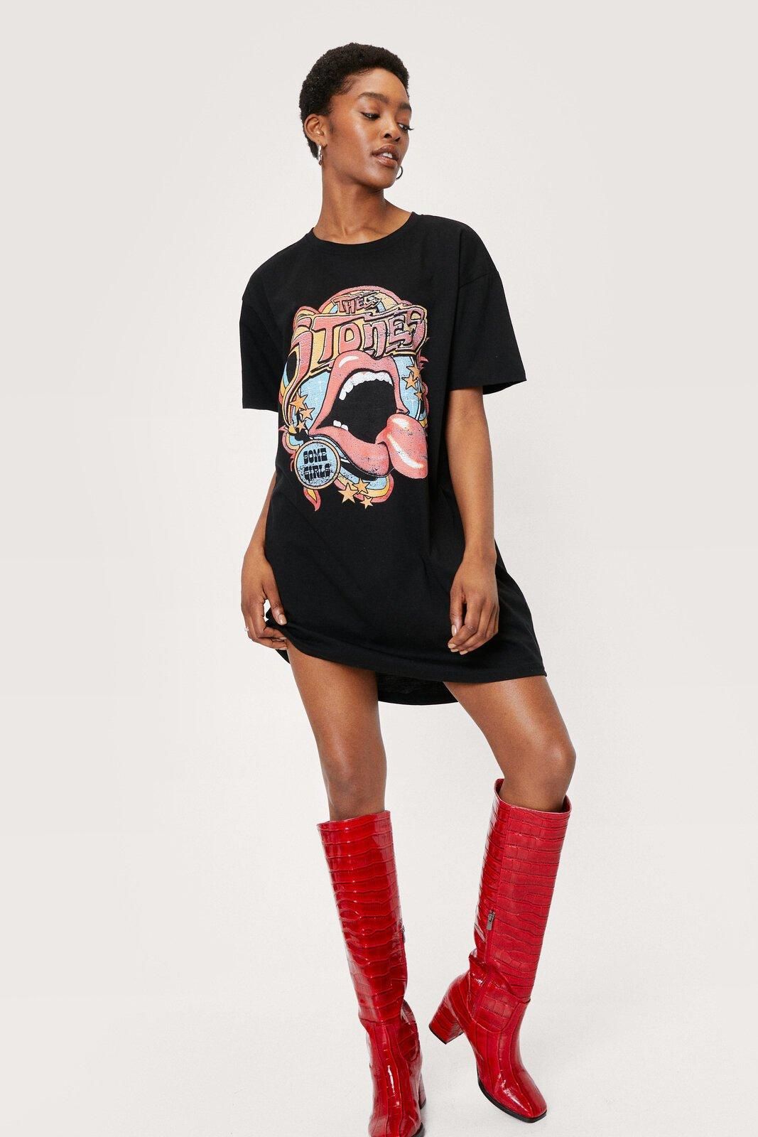 Rolling Stones Graphic T-Shirt Dress | Nasty Gal (US)