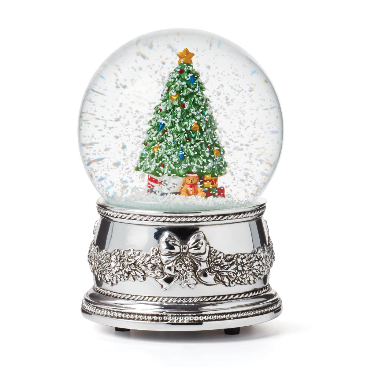Christmas Tree Musical Snow Globe | Wayfair North America
