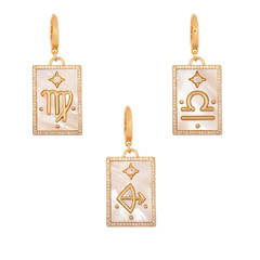 Pearl Star Zodiac Clip-On Charms | Sequin