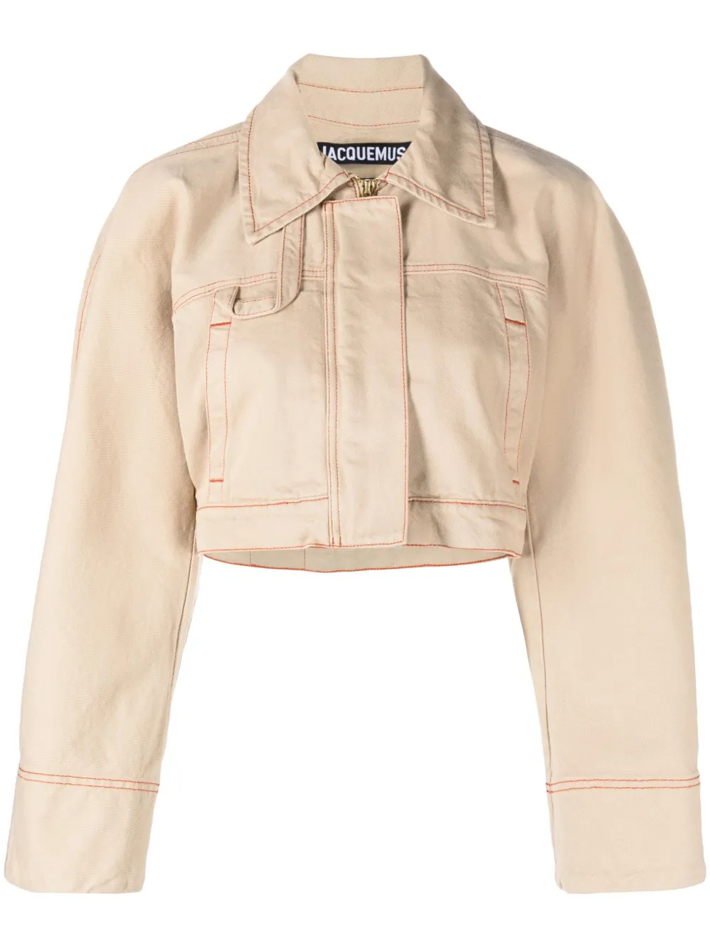 Jacquemus La Veste De Nîmes Meio Cropped Denim Jacket - Farfetch | Farfetch Global