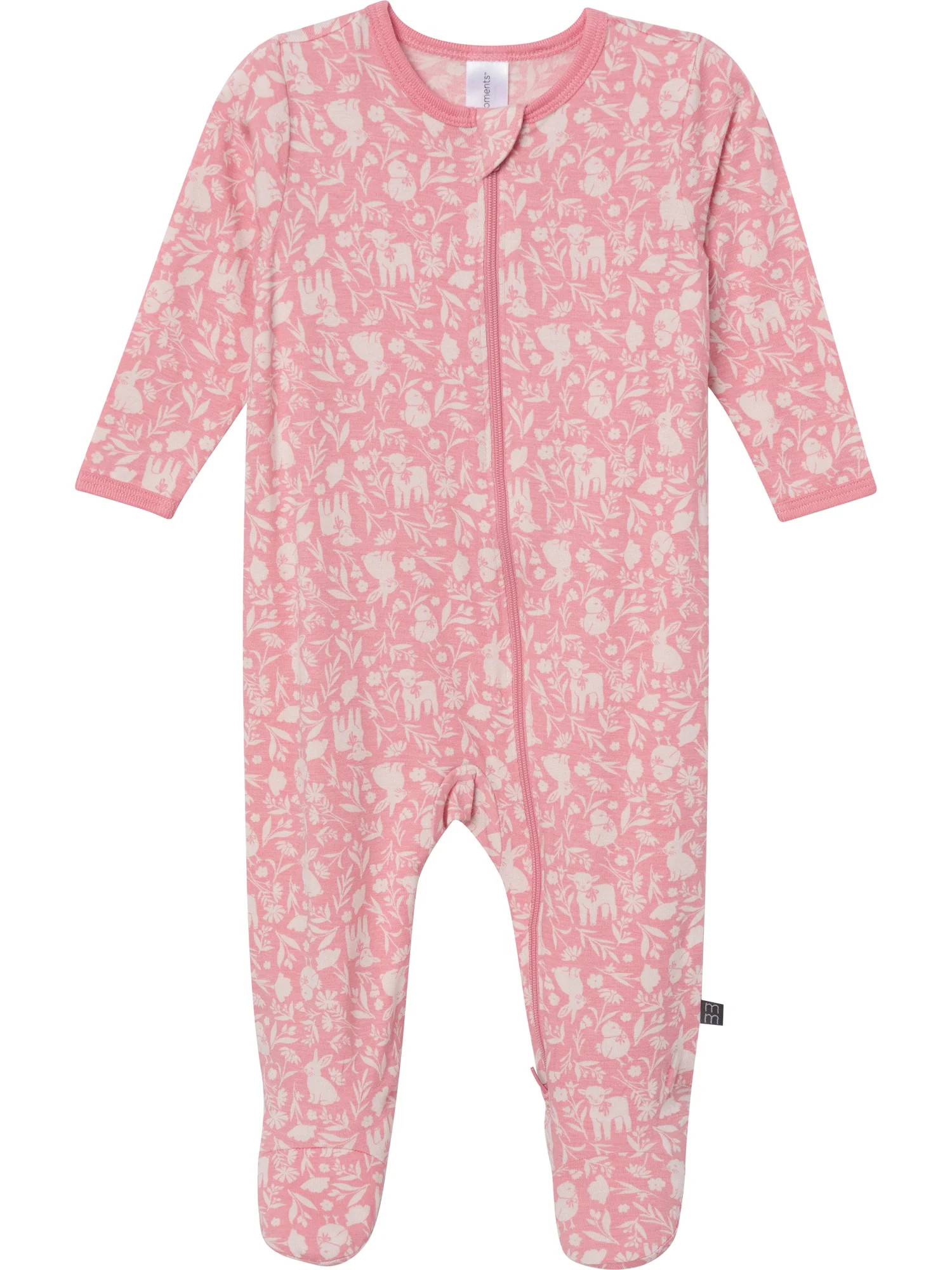 Modern Moments by Gerber Baby Neutral Viscose Easter Two-Way Zip Sleep 'N Play Footed Pajamas, Si... | Walmart (US)
