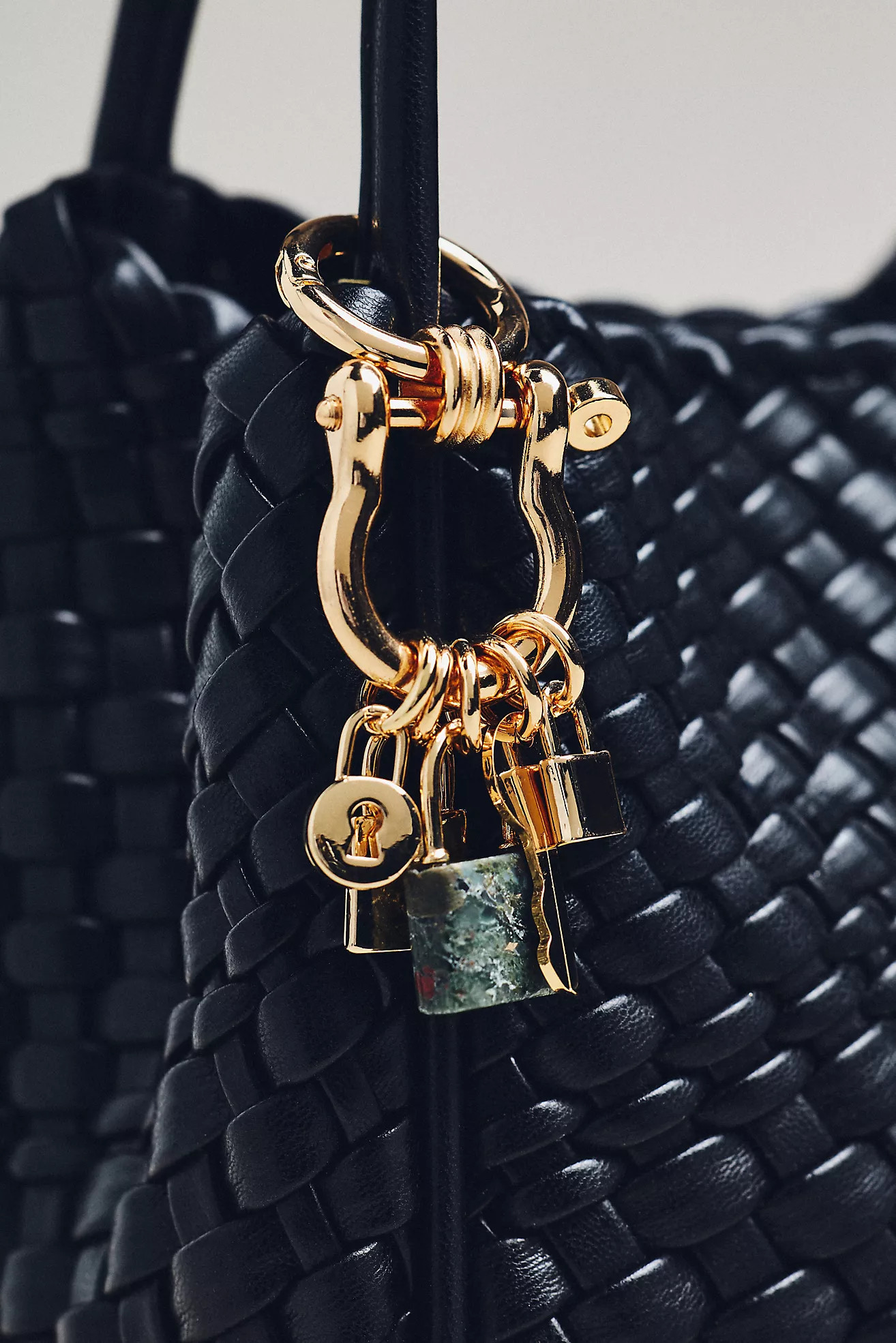 Metal Lock Cluster Bag Charm | Anthropologie (US)