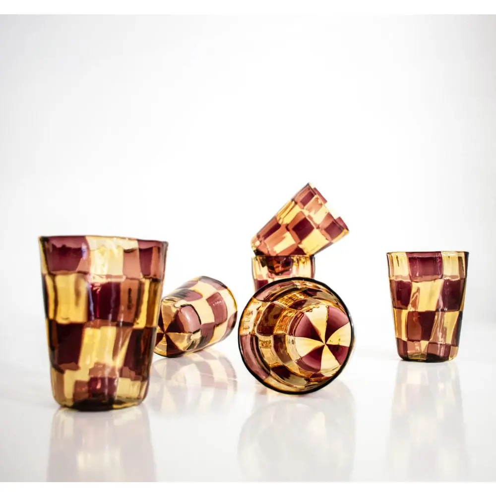 Murano Glassware by Angelo Ballarin, 2004, Set of 6 | Chairish