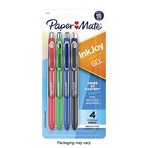 Paper Mate InkJoy Pens, Gel Pens, Medium Point (0.7mm), Assorted, 4 Count | Amazon (US)