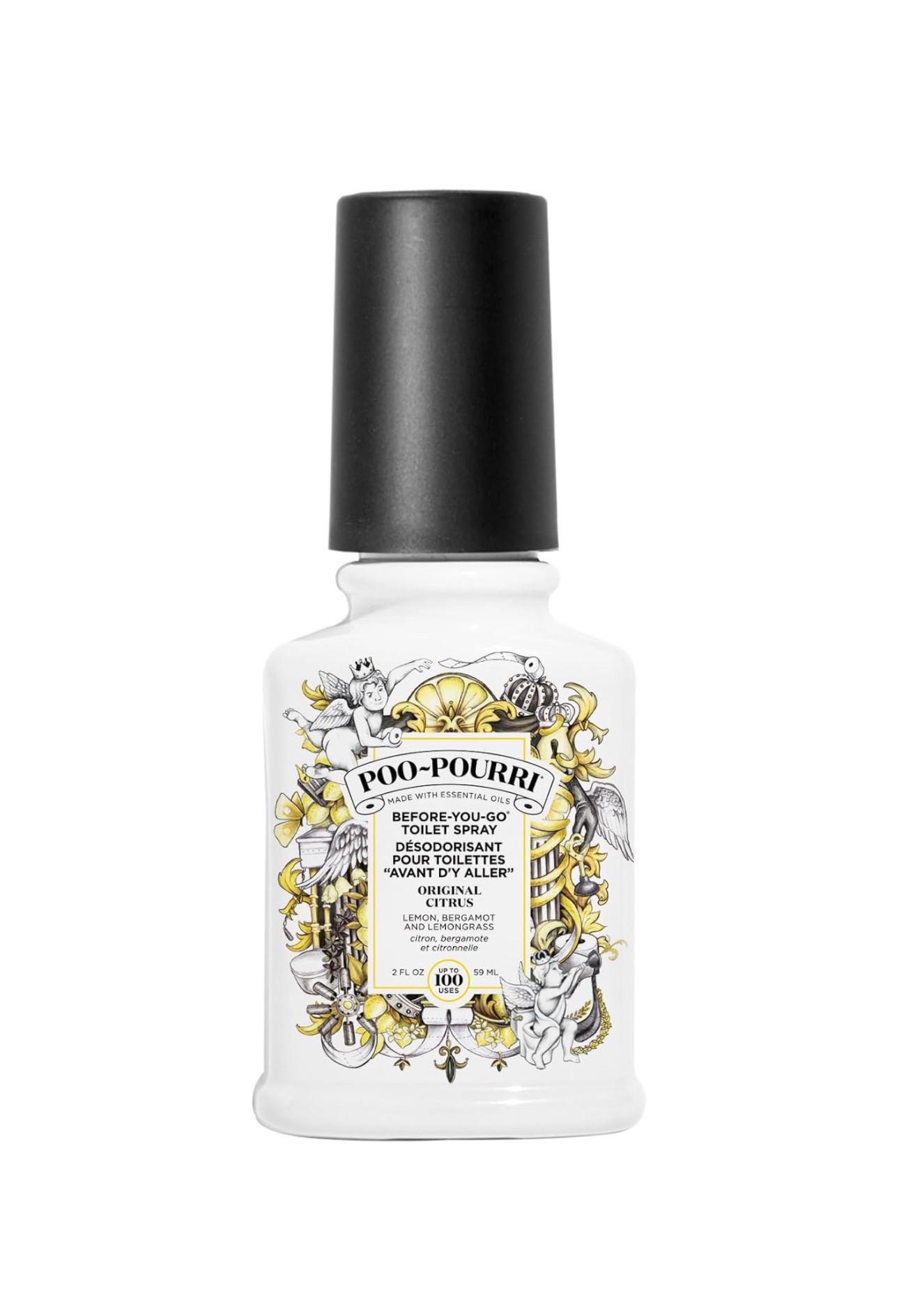 Poo Pourri Boxed Original Citrus, Before-You-Go Toilet Spray, Bathroom Odor Eliminator Freshener 59ml - CA