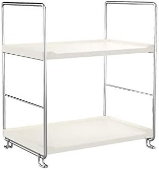 Plastic/Metal Freestanding Stackable Organizer Shelf ,Bathroom Countertop Storage Shelf Cosmetic ... | Amazon (US)