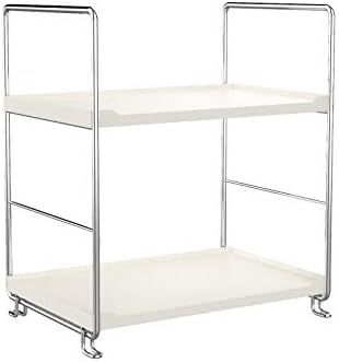 Plastic/Metal Freestanding Stackable Organizer Shelf ,Bathroom Countertop Storage Shelf Cosmetic ... | Amazon (US)