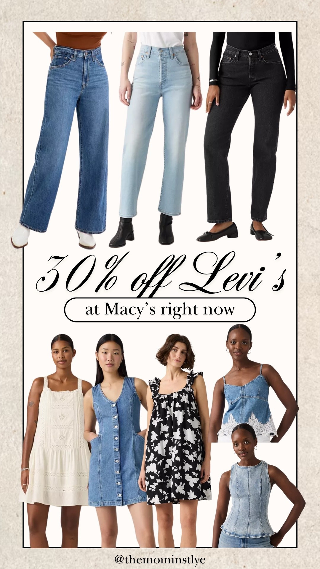 30% off of Levi’s from Macys

#LTKSaleAlert #LTKSeasonal #LTKMothersDay