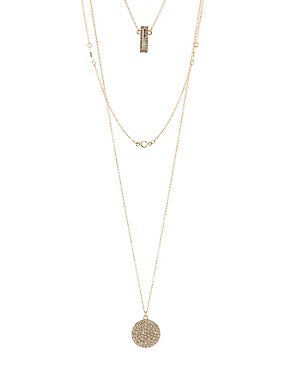 Embellished Layered Necklace | Charlotte Russe