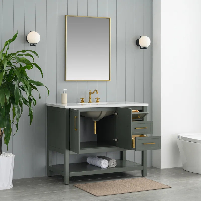 Vicini 42" Single Bathroom Vanity Set | Wayfair North America