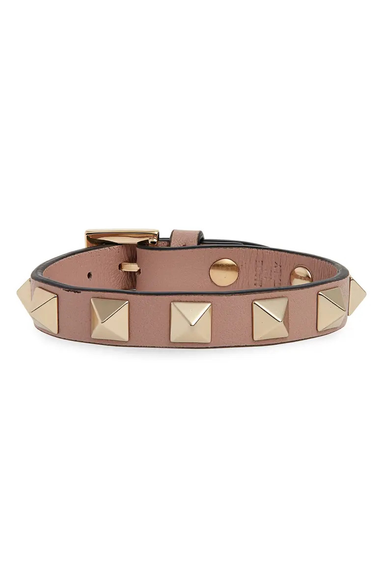 Valentino Rockstud Small Leather Bracelet | Nordstrom