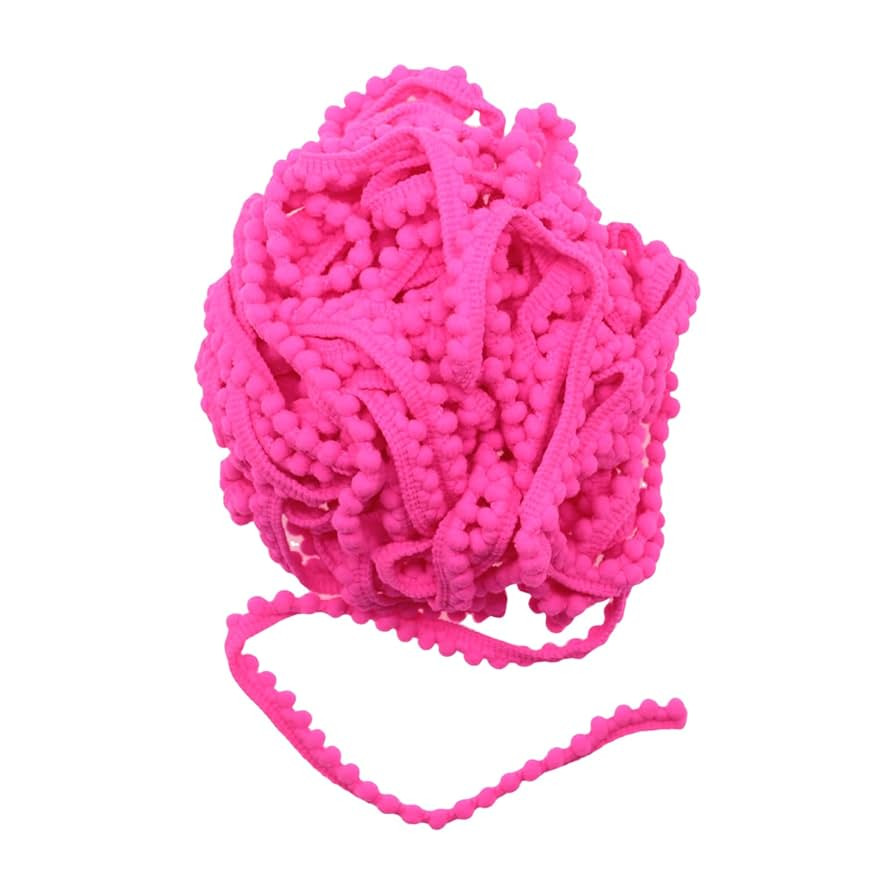 Yalulu 10 Yards Mini Pom Pom Trim Ball Fringe Ribbon Tassel DIY Craft Sewing Accessory for Home C... | Amazon (US)