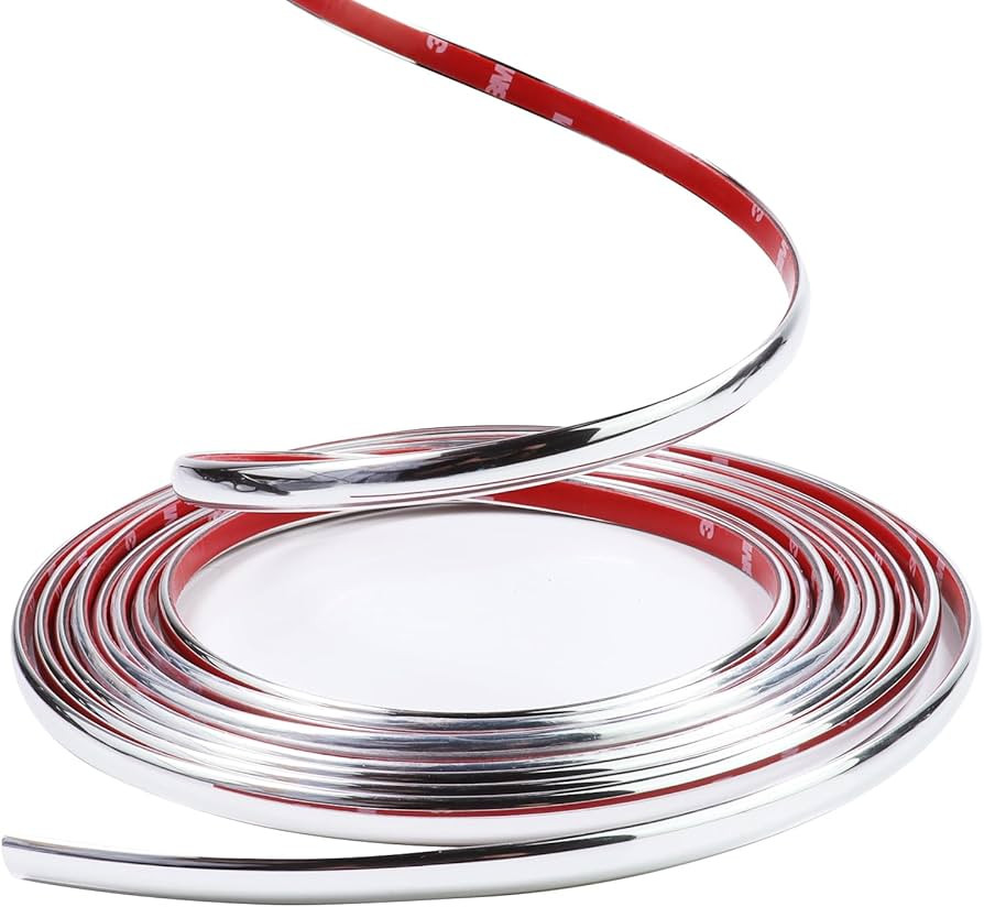 Car Element 1/4in(6mm) Automotive Chrome Trim Molding - 32Foot Car/Truck/RV Side Body Chrome Moul... | Amazon (US)