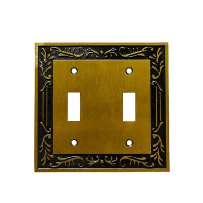 Victorian 2-Gang Toggle Light Switch Wall Plate | Wayfair North America