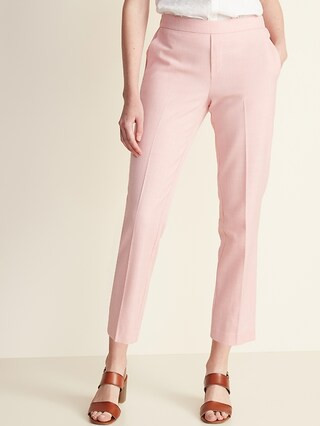 Mid-Rise Pull-On Straight Pants for Women | Old Navy (US)