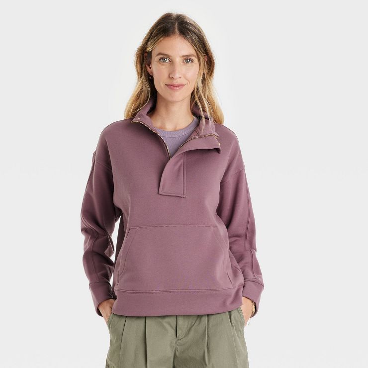 Women's Quarter Zip Sweatshirt - A New Day™ | Target