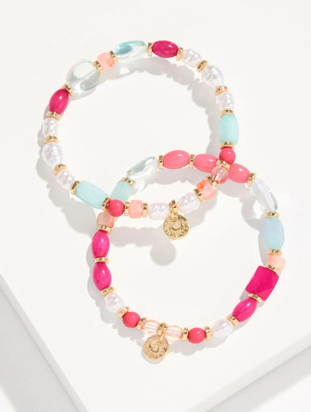 Delightful Beaded Bracelet Set | Talbots