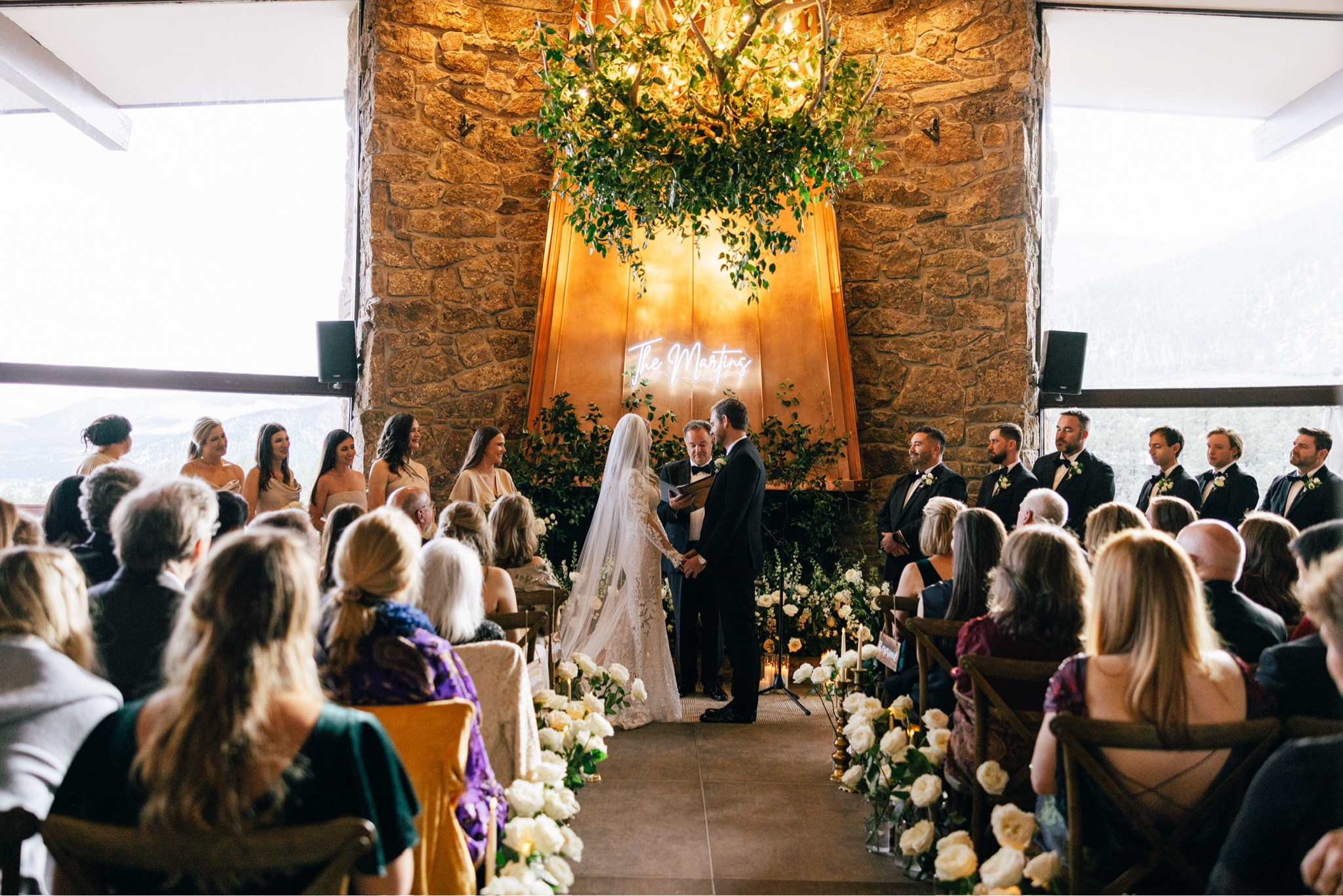 A dreamy winter mountain lodge ceremony 🤍

#LTKWedding