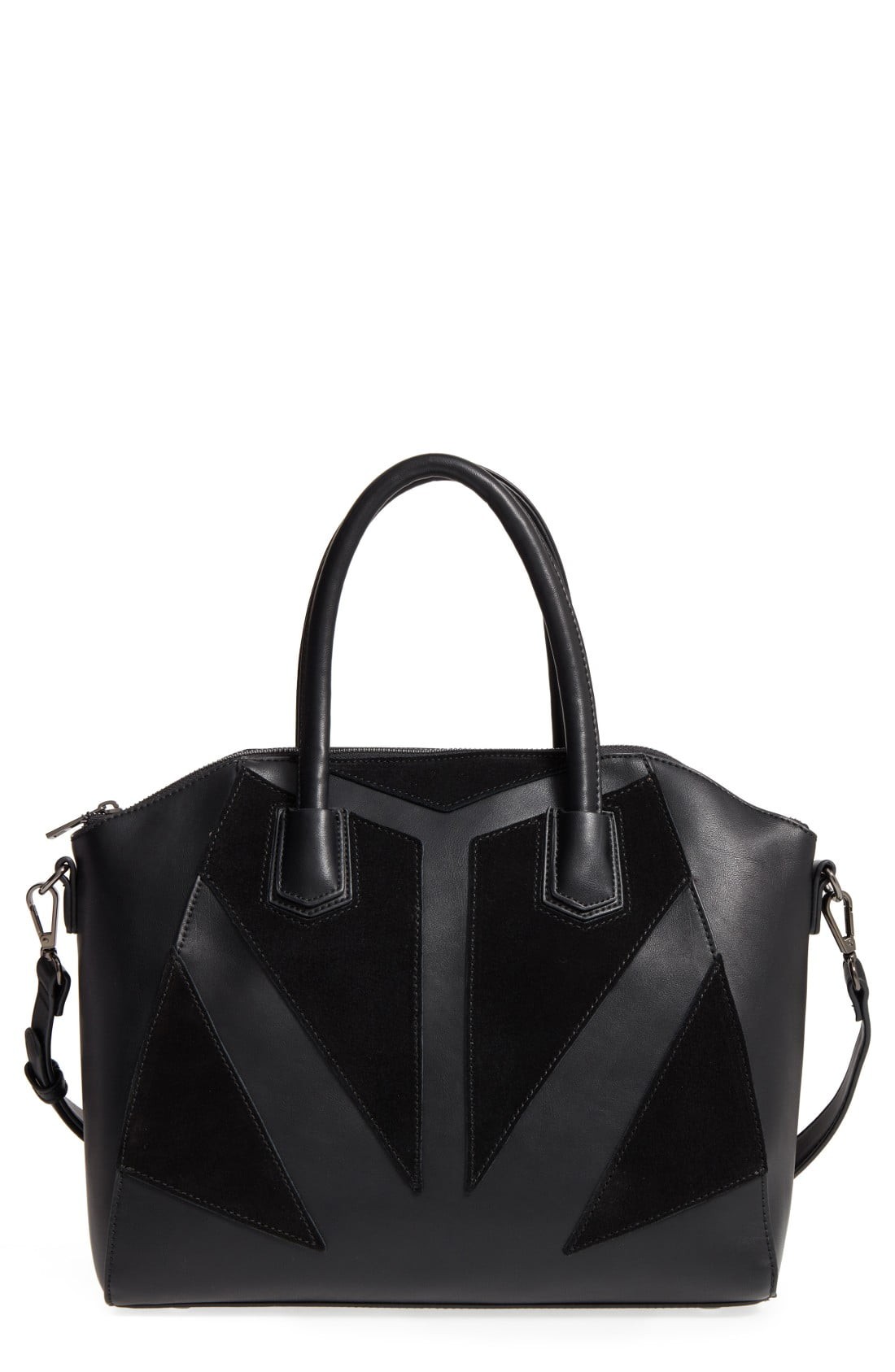 Rosamund Faux Leather and Genuine Suede Satchel | Nordstrom