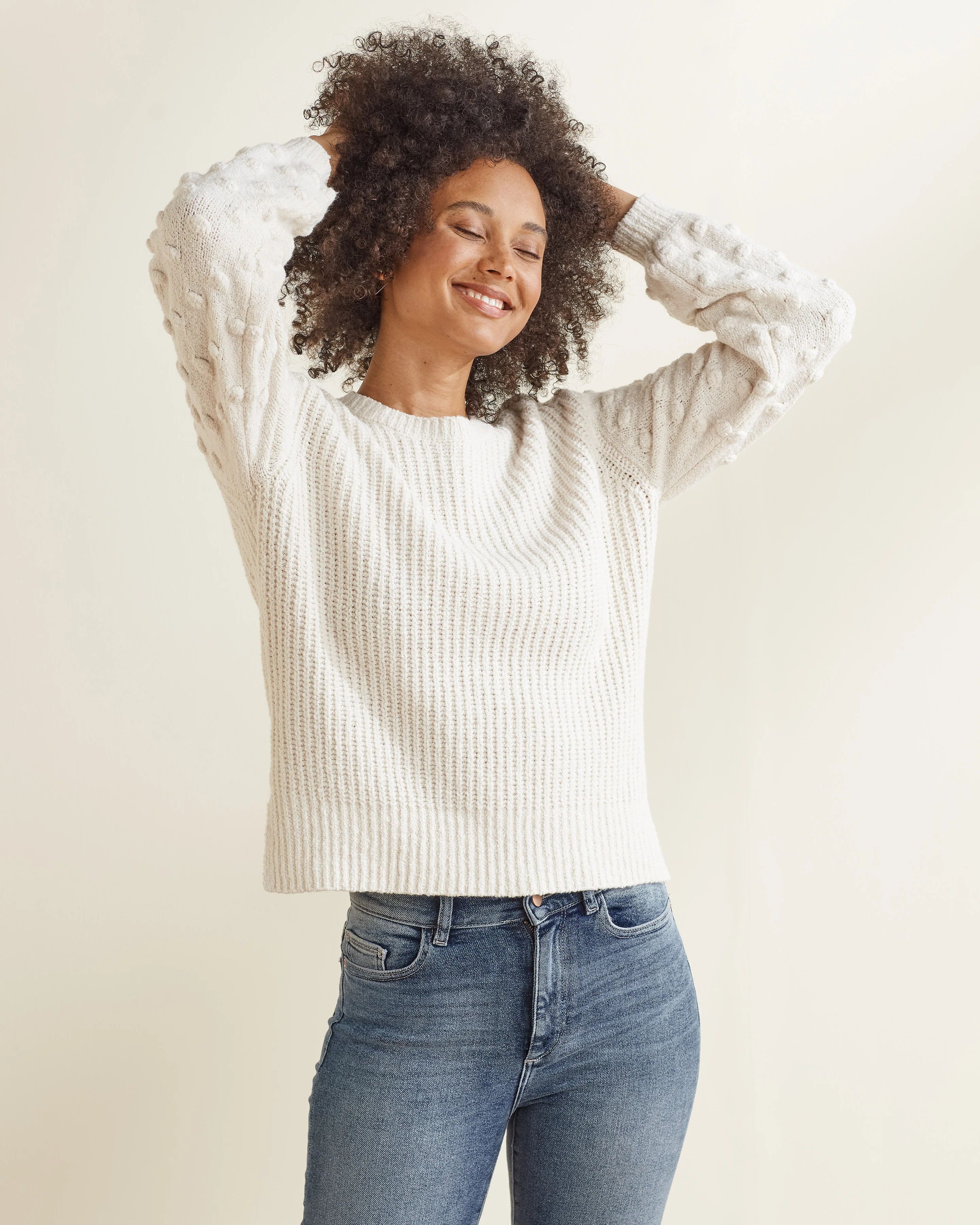 Bobble-Sleeve Sweater | UpWest