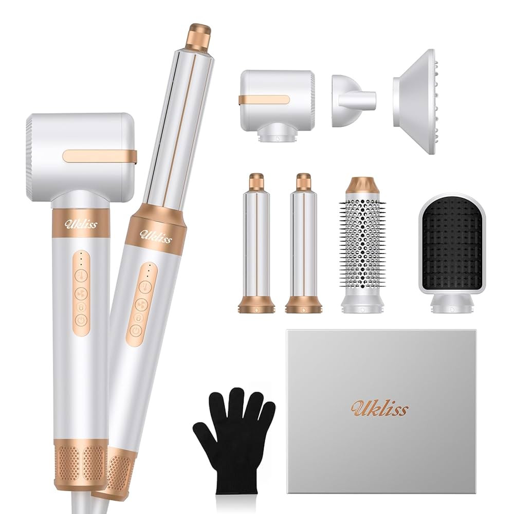 UKLISS Hair Dryer Brush 7 in 1，110000 RPM Hair Dryer with Diffuser for Curly & Twisted Hair Pro... | Amazon (US)