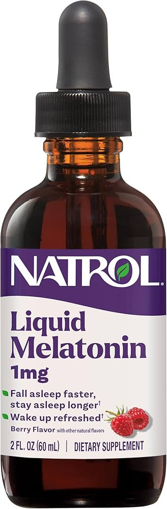 Natrol Liquid Melatonin 1 mg, Adult Melatonin Supplement to Fall Asleep Faster and Stay Asleep Lo... | Amazon (US)