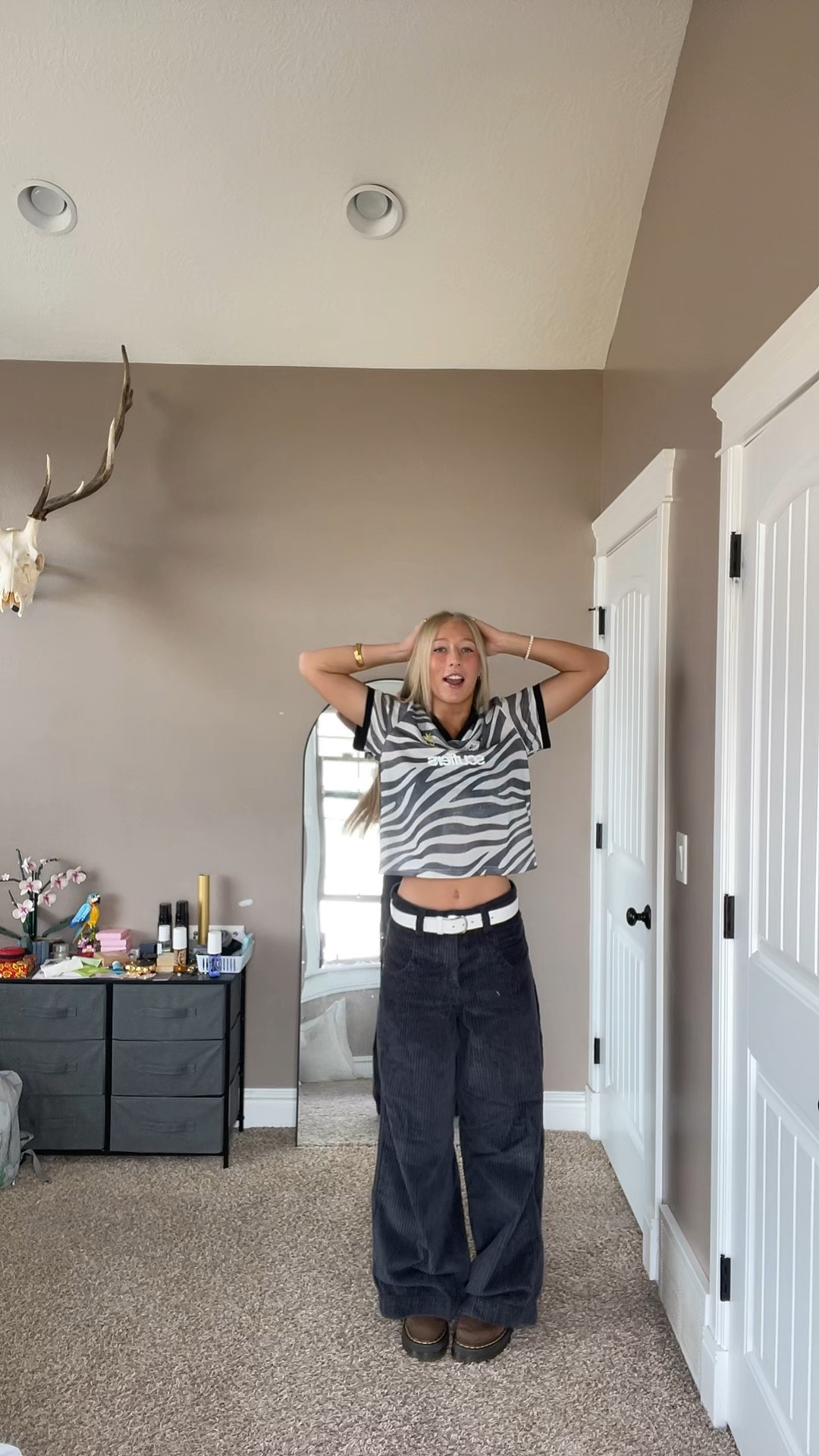 top is scuffers and jeans are jnco