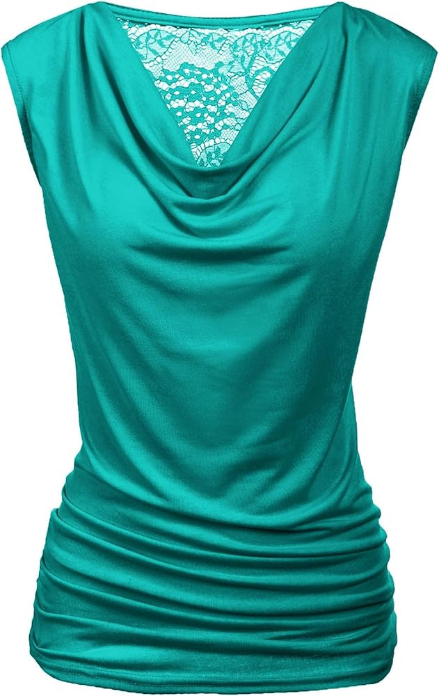 Zeagoo Tank Top for Women Trendy Going Out Tops Sleeveless Shirts Ruched Business Casual Basic Tu... | Amazon (US)