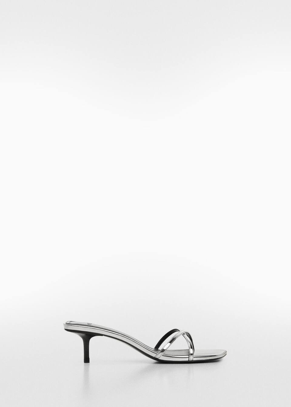 Metallic strap sandals -  Women | Mango USA | MANGO (US)