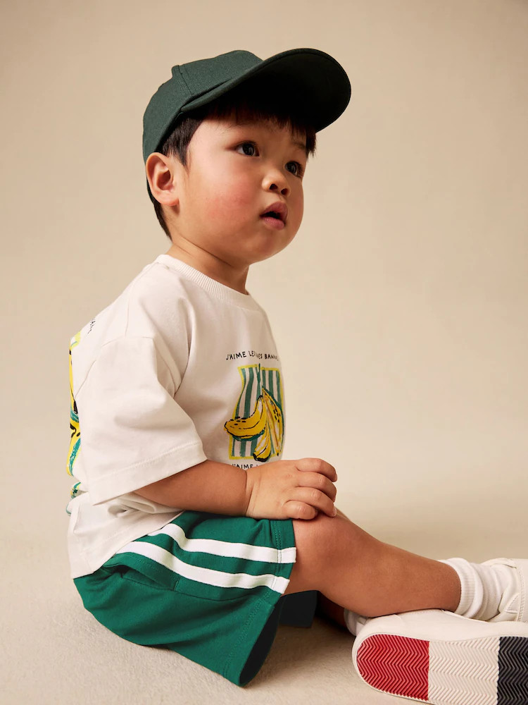 Green Side Stripe Jersey Shorts (3mths-7yrs) | Next US