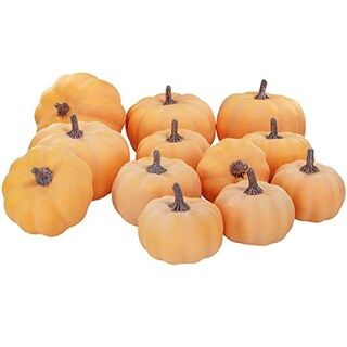 12 Pcs Assorted Small Orange Artificial Pumpkins Decorative Fall Pumpkins Harvest Pumpkins Foam P... | Michaels Stores
