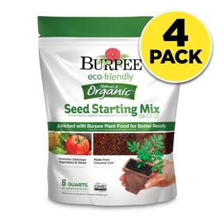 Natural & Organic 8 qt. Seed Starting Mix (4-Pack) | The Home Depot