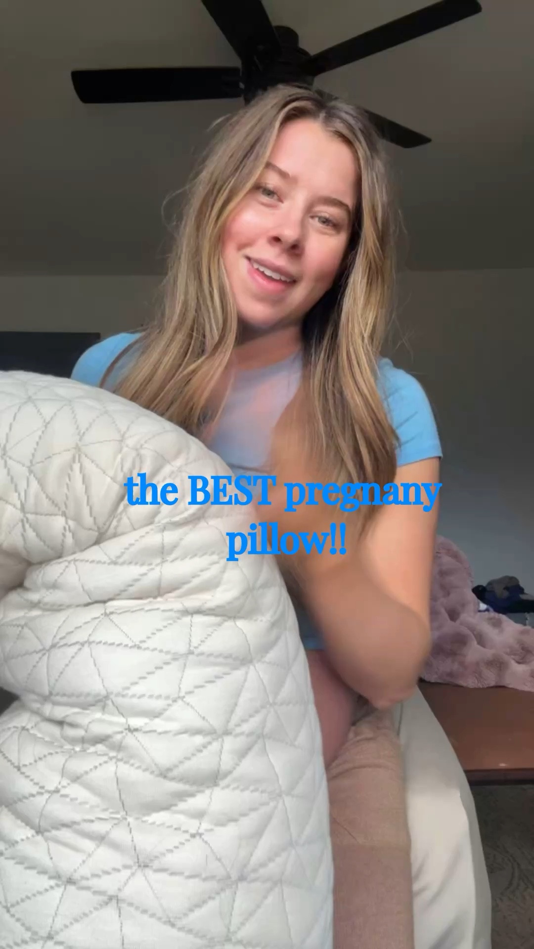 The BEST pregnancy pillow! It’s fully adjustable on how much stuffing you prefer. I will be using this well after pregnancy and planning on using it to help me with nighttime nursing sessions  