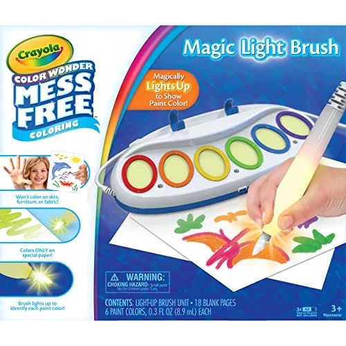 Crayola Color Wonder Magic Light Brush Art Set, Mess Free Washable Paint, Gift for Kids | Walmart (US)