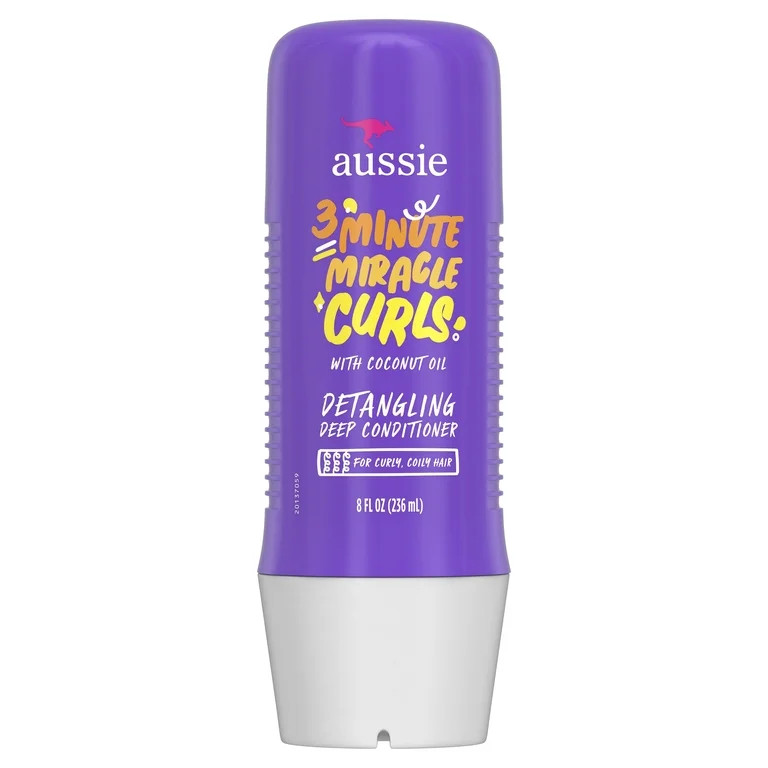 Aussie 3 Minute Miracle Curls Detangling Deep Conditioner 8 fl oz | Walmart (US)