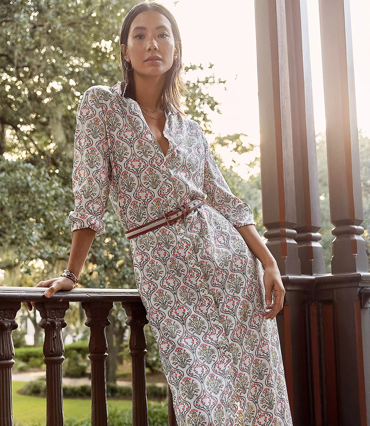 Tuilerie Midi Shirtdress | LOFT