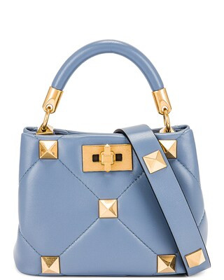 Mini Roman Stud Top Handle Bag | FWRD 