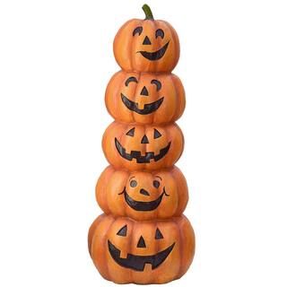 51 in. Stacked Happy Jack-O-Lanterns | The Home Depot