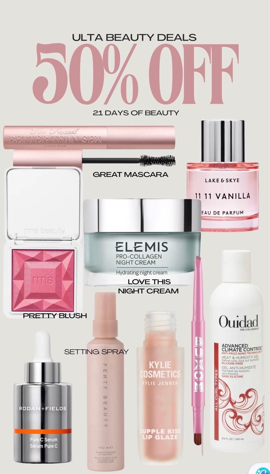 Ulta 50% off beauty deals

#LTKBeauty #LTKSeasonal